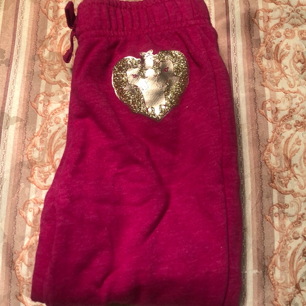 Toddlers pink sweatpants for girls